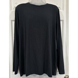 Rhone Men's XXL COR Long Sleeve Lounge Performance Comfort Shirt  Soft Black